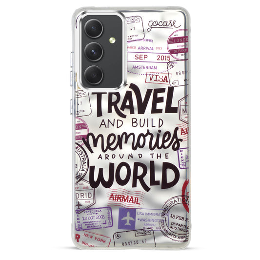 Wrinkle & Artistic Wave Printed Phone Case For Samsung A54 5G