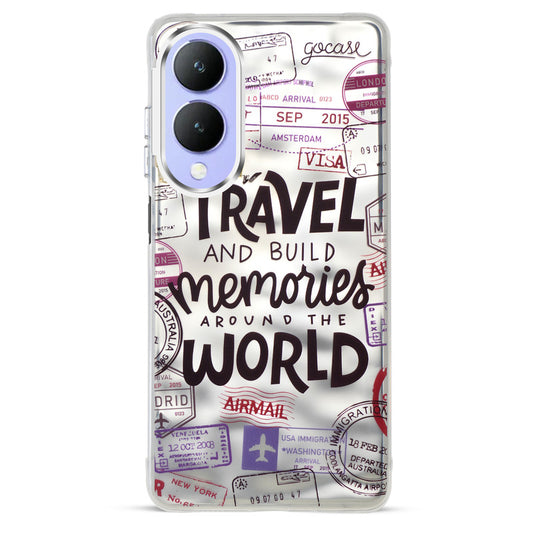 Wrinkle & Artistic Wave Printed Phone Case For Vivo Y17s