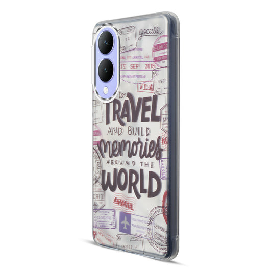 Wrinkle & Artistic Wave Printed Phone Case For Vivo Y17s