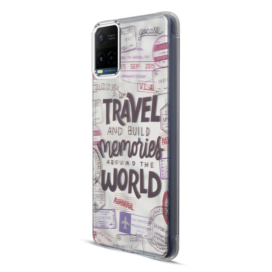 Wrinkle & Artistic Wave Printed Phone Case For Vivo Y21 2021