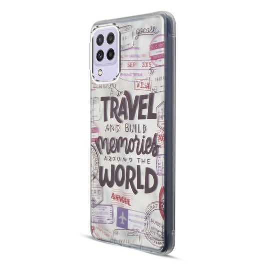 Wrinkle & Artistic Wave Printed Phone Case For Samsung A22 4G