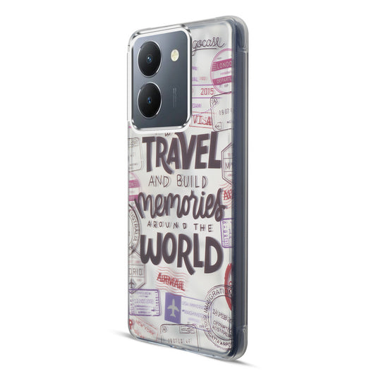 Wrinkle & Artistic Wave Printed Phone Case For Vivo Y36 4G