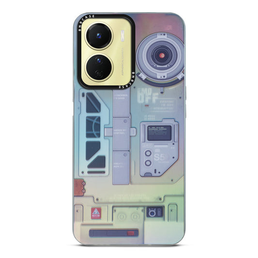 Colorful Reflective Circuit Prints Hard Back Protector Case For Vivo Y16