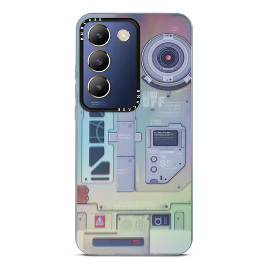 Colorful Reflective Circuit Prints Hard Back Protector Case For Vivo Y200e 5G