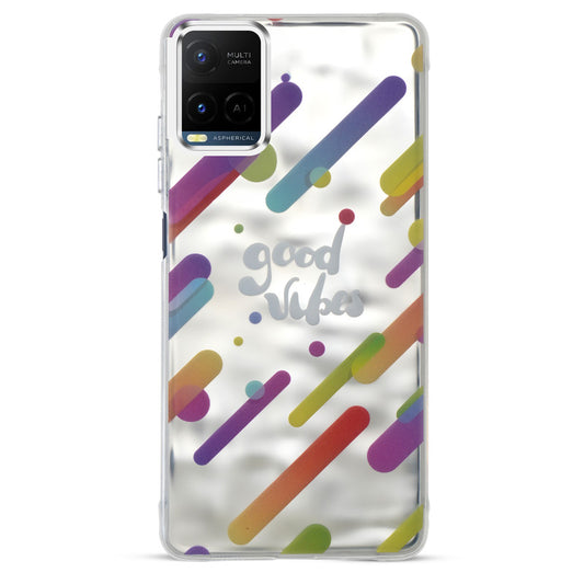 Wrinkle & Artistic Wave Printed Phone Case For Vivo Y21 2021