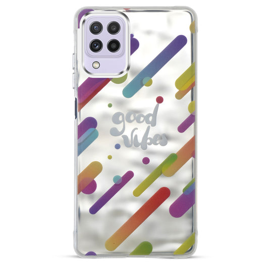 Wrinkle & Artistic Wave Printed Phone Case For Samsung A22 4G