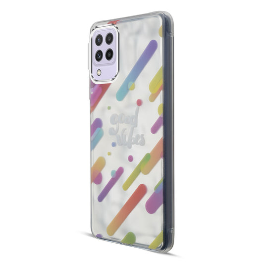 Wrinkle & Artistic Wave Printed Phone Case For Samsung A22 4G