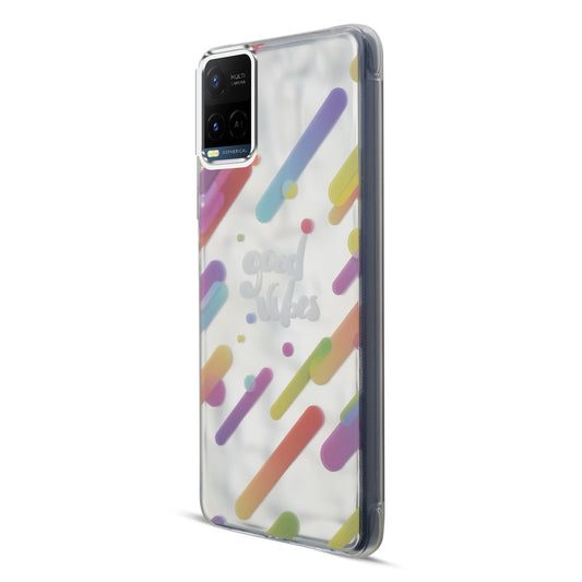 Wrinkle & Artistic Wave Printed Phone Case For Vivo Y21 2021