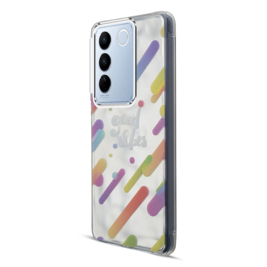 Wrinkle & Artistic Wave Printed Phone Case For Vivo V27