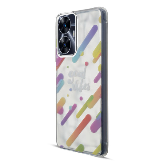 Wrinkle & Artistic Wave Printed Phone Case For Realme C55