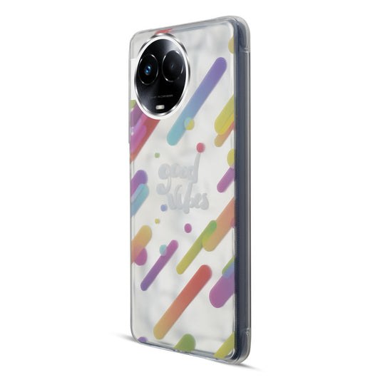 Wrinkle & Artistic Wave Printed Phone Case For Realme 11X 5G