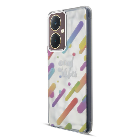 Wrinkle & Artistic Wave Printed Phone Case For Vivo Y27 4G