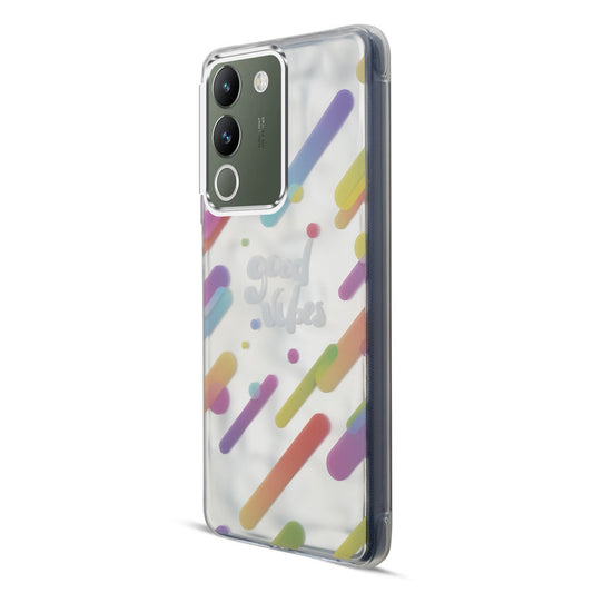 Wrinkle & Artistic Wave Printed Phone Case For Vivo Y200 5G