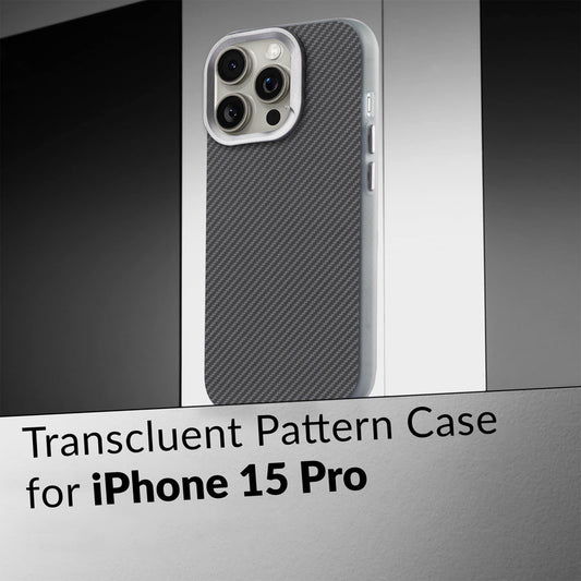 Elegant Hybrid Pattern Design Back Case For Apple iPhone 15 Pro