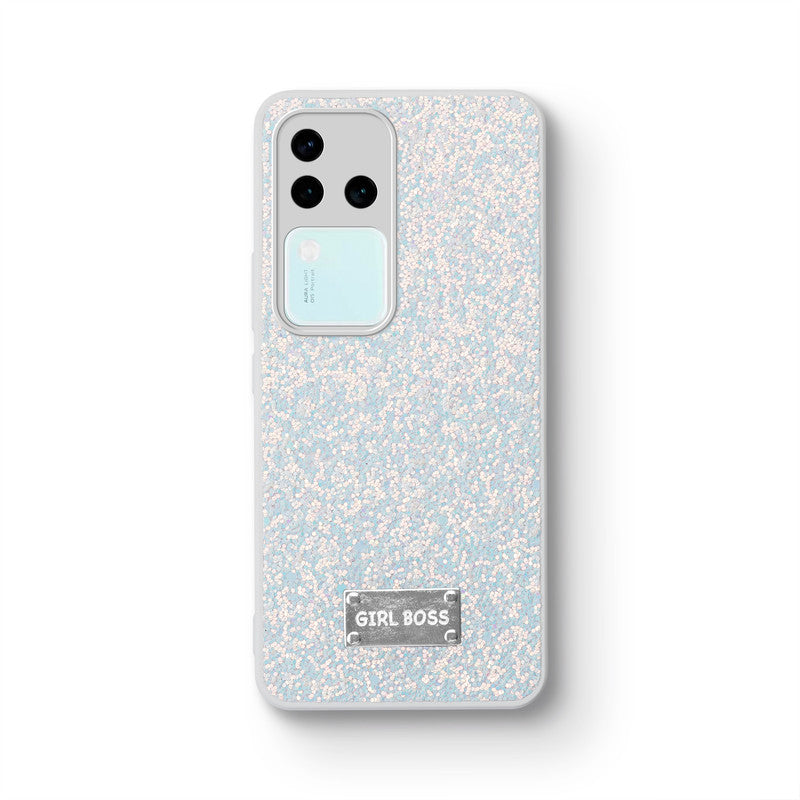 Sparkling Glitter Sequin Case with Camera Shield Back Cover For Vivo V30 Pro 5G