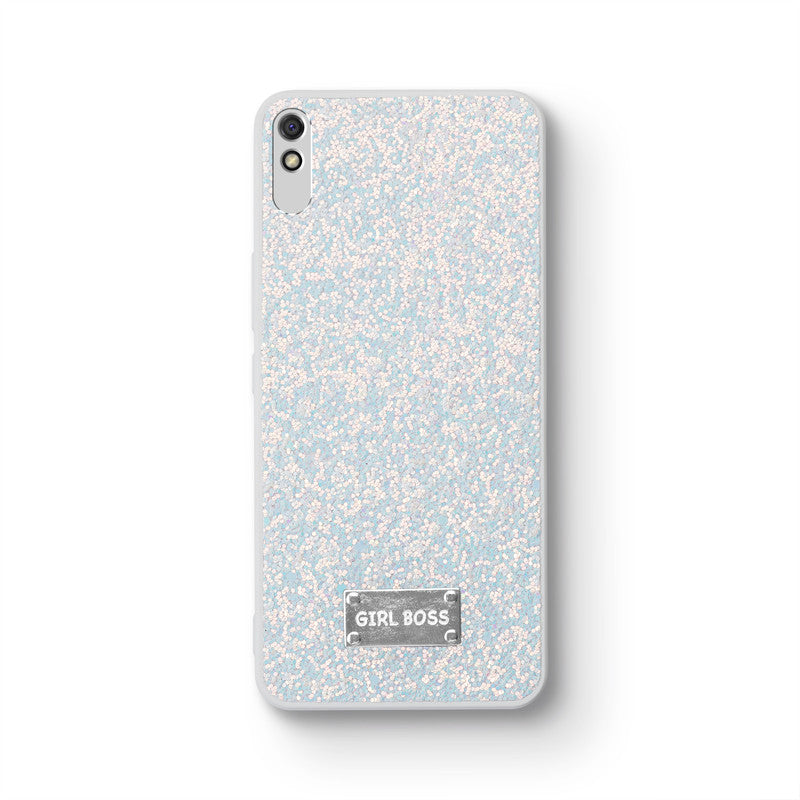 Sparkling Glitter Sequin Case with Camera Shield Back Cover For Redmi 9A