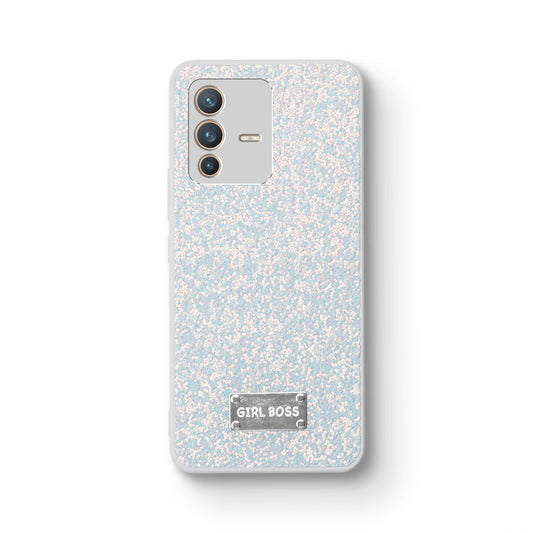 Sparkling Glitter Sequin Case with Camera Shield Back Cover For Vivo V23 5G