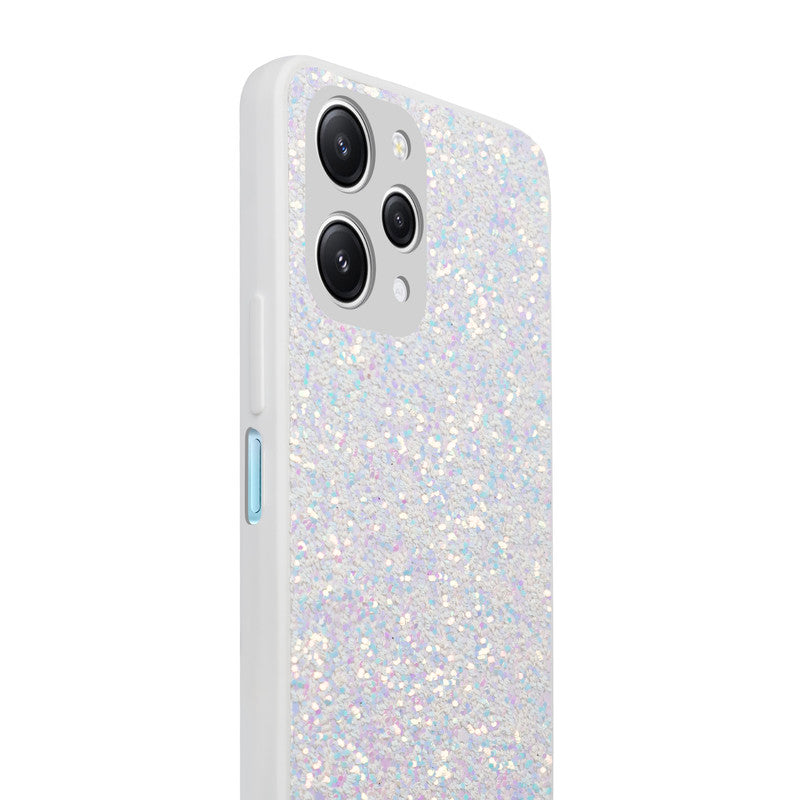 Sparkling Glitter Sequin Case with Camera Shield Back Cover For Redmi 12 4G