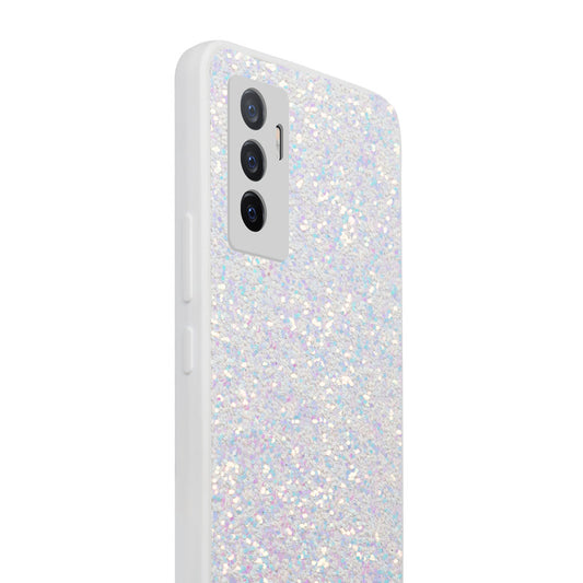 Sparkling Glitter Sequin Case with Camera Shield Back Cover For Vivo V23E 5G