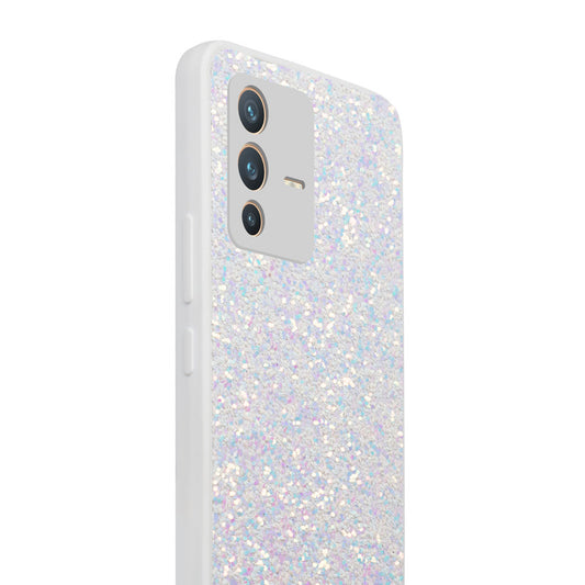 Sparkling Glitter Sequin Case with Camera Shield Back Cover For Vivo V23 5G