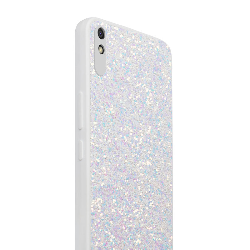 Sparkling Glitter Sequin Case with Camera Shield Back Cover For Redmi 9i