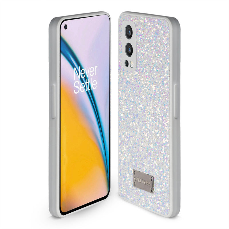 Sparkling Glitter Sequin Case with Camera Shield Back Cover For Oneplus Nord 2 5G