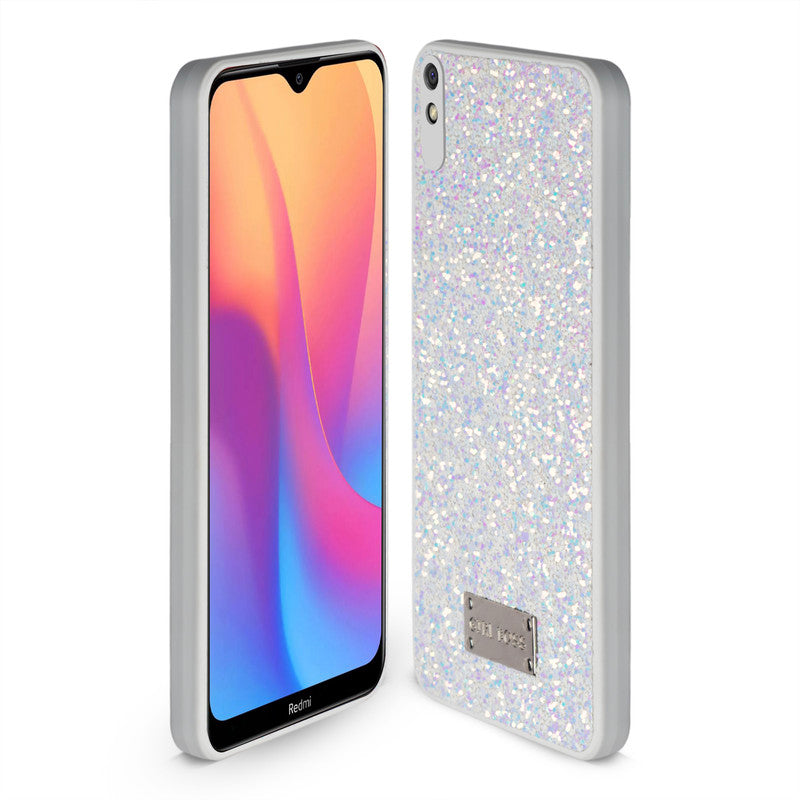 Sparkling Glitter Sequin Case with Camera Shield Back Cover For Redmi 9A