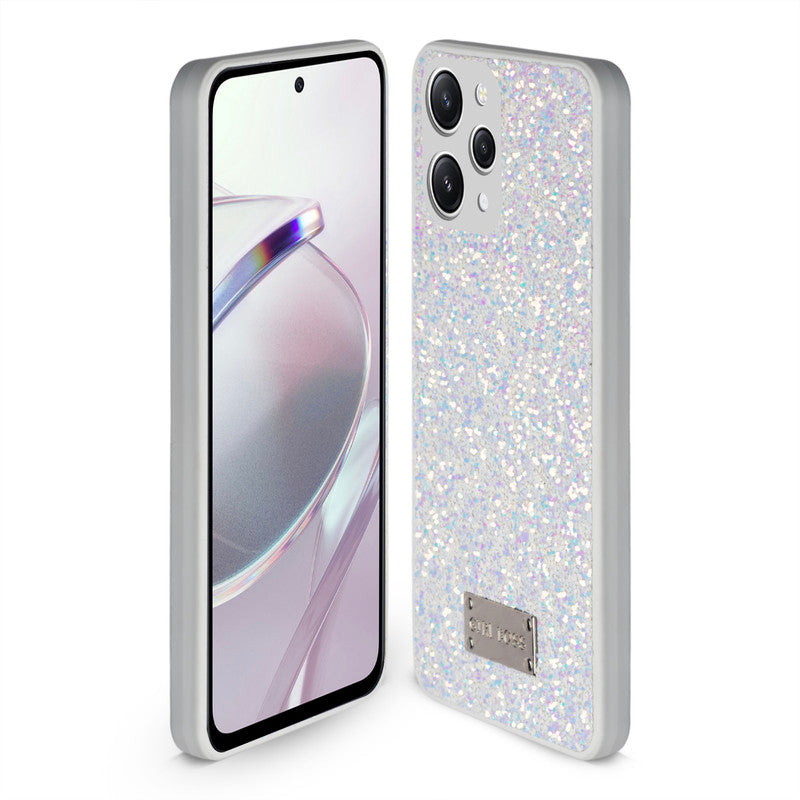 Sparkling Glitter Sequin Case with Camera Shield Back Cover For Redmi 12 4G