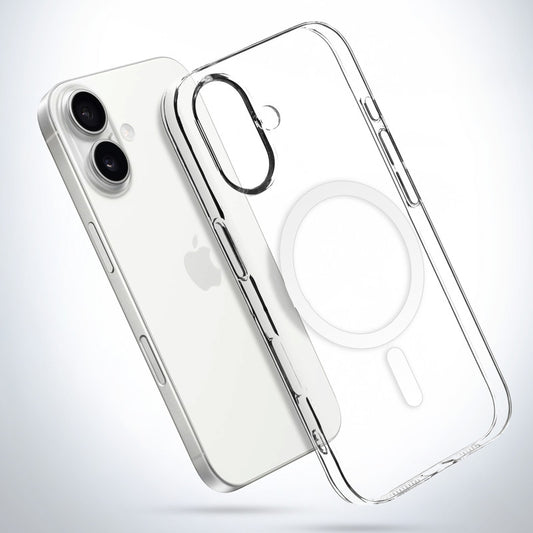 Crystal Clear Hard Back Anti-Yellowing with MagSafe Compatibility Phone Case For Apple iPhone 16