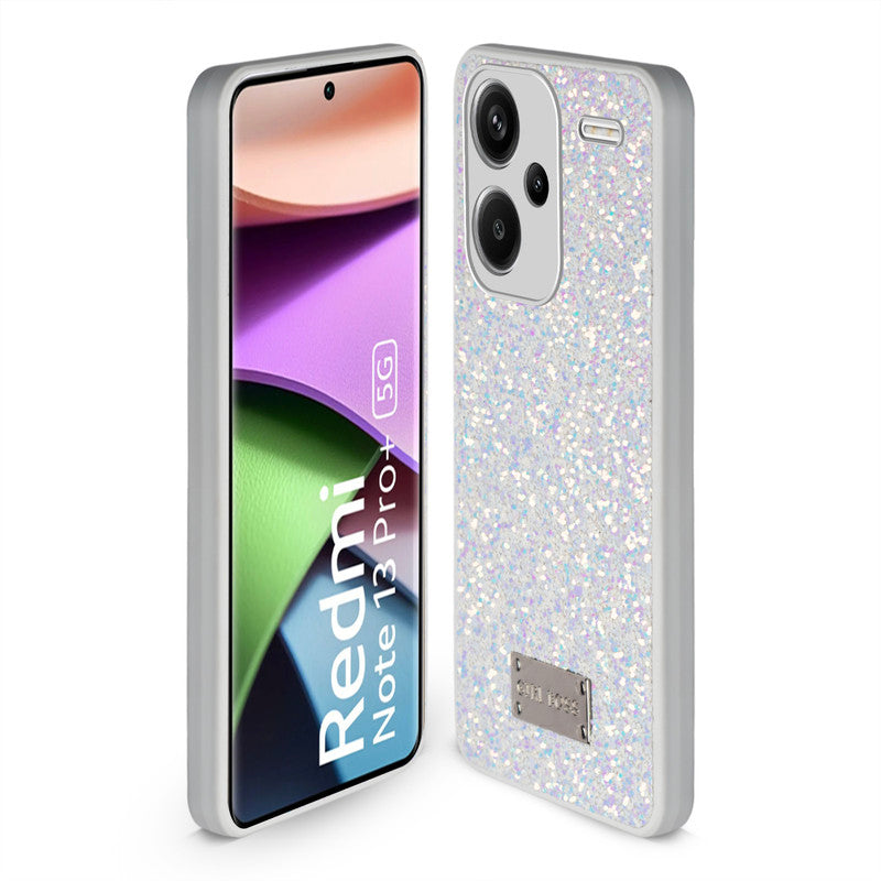 Sparkling Glitter Sequin Case with Camera Shield Back Cover For Redmi Note 13 Pro Plus 5G