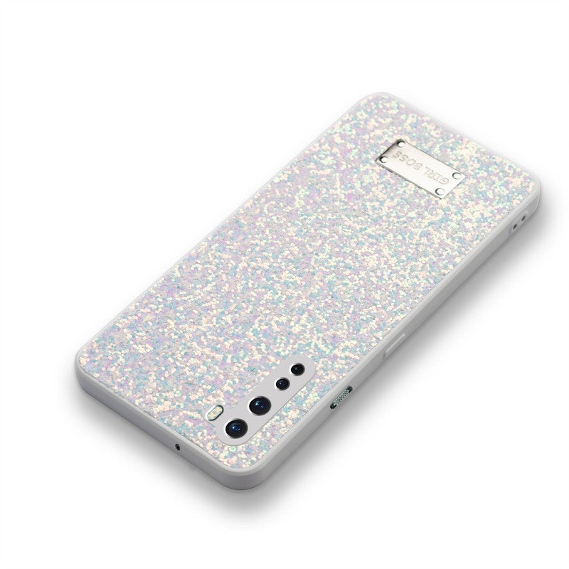 Sparkling Glitter Sequin Case with Camera Shield Back Cover For Oneplus Nord