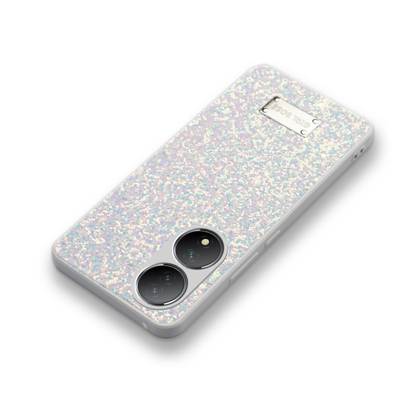 Sparkling Glitter Sequin Case with Camera Shield Back Cover For Vivo Y100
