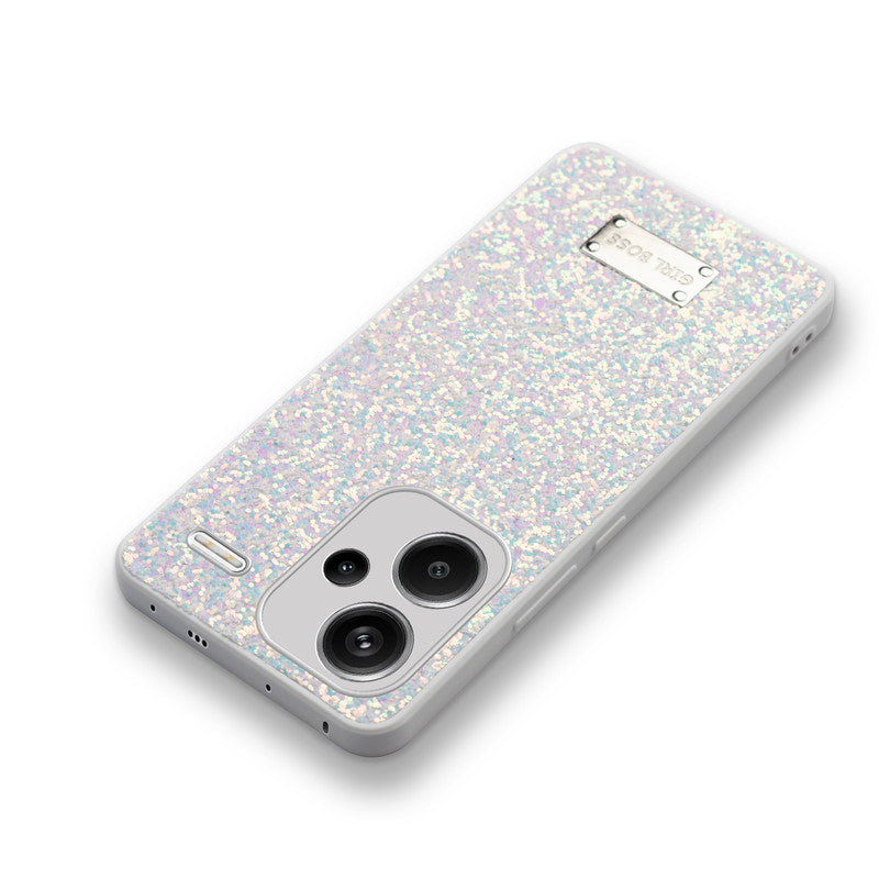 Sparkling Glitter Sequin Case with Camera Shield Back Cover For Redmi Note 13 Pro Plus 5G