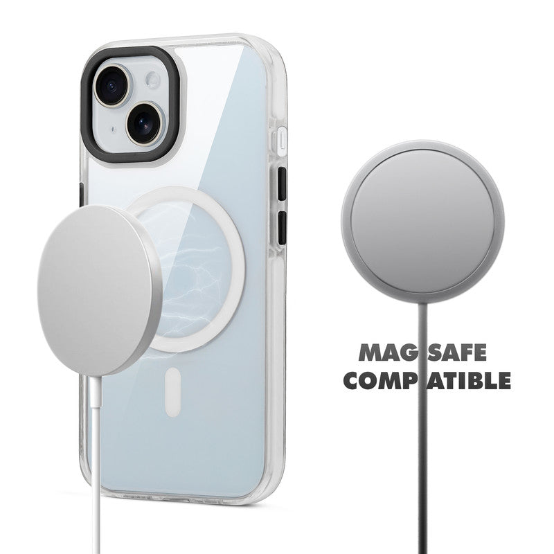 Clear MagSafe Bumper Case with Shockproof Edges for Apple iPhone 14