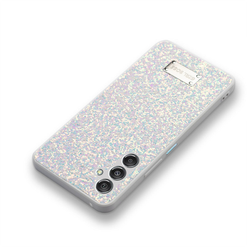 Sparkling Glitter Sequin Case with Camera Shield Back Cover For Samsung M34 5G