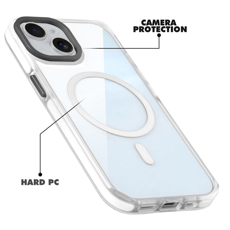 Clear MagSafe Bumper Case with Shockproof Edges for Apple iPhone 14
