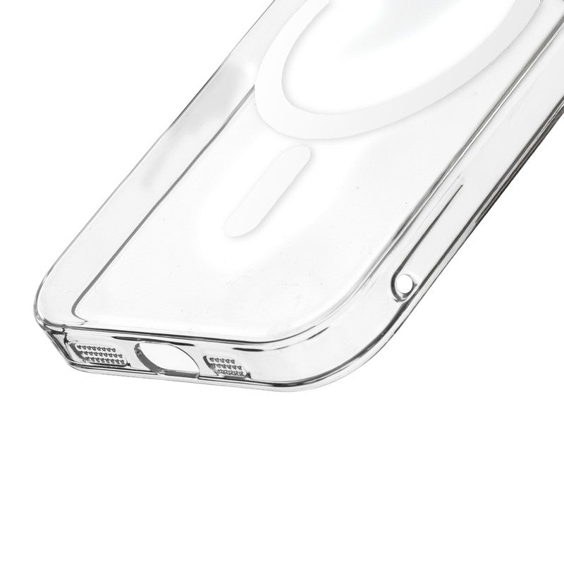 Colored Transparent Anti-Yellowing Wireless Charging Support Case For Apple iPhone 15 Pro Max