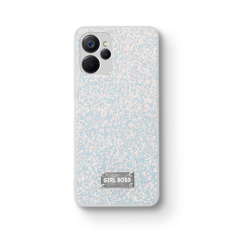 Sparkling Glitter Sequin Case with Camera Shield Back Cover For Realme 9i 5G