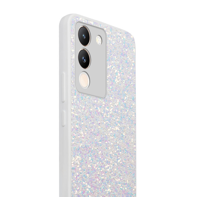 Sparkling Glitter Sequin Case with Camera Shield Back Cover For Vivo Y200 5G