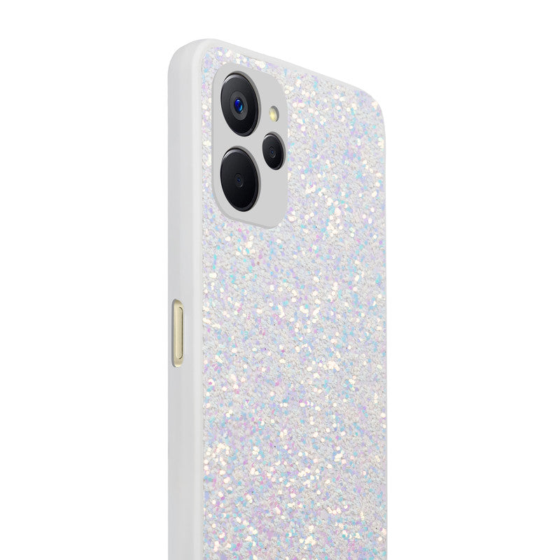 Sparkling Glitter Sequin Case with Camera Shield Back Cover For Realme 9i 5G
