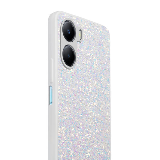 Sparkling Glitter Sequin Case with Camera Shield Back Cover For Vivo Y16