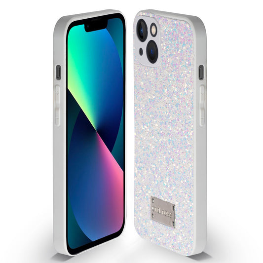 Sparkling Glitter Sequin Case with Camera Shield Back Cover For Apple iPhone 13