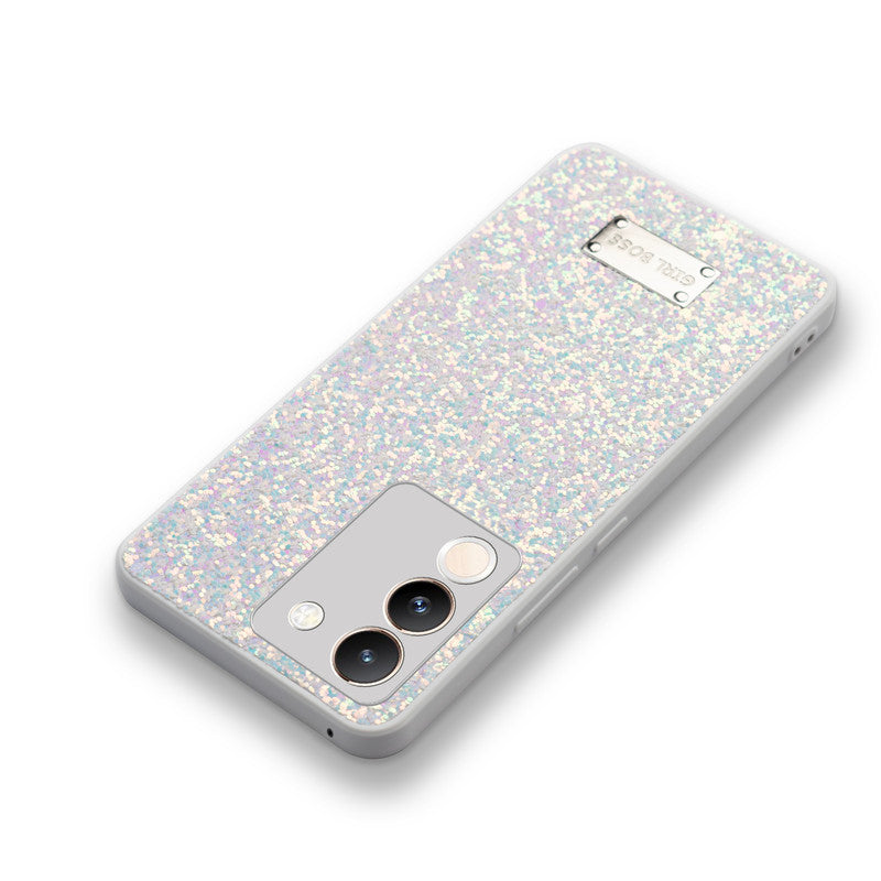 Sparkling Glitter Sequin Case with Camera Shield Back Cover For Vivo Y200 5G