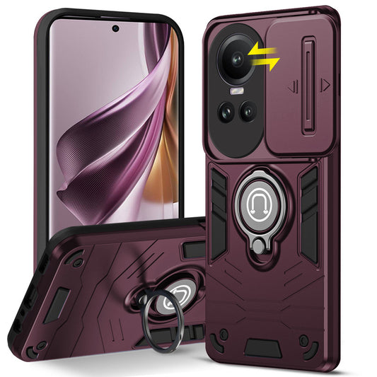 Ultra Rugged Case with Rotating Ring Holder Back Case For Oppo Reno 10 Pro 5G