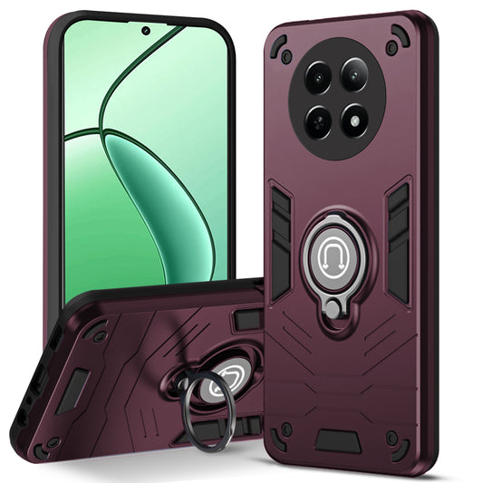 Ultra Rugged Armor Case with Rotating Ring Holder Back Case For Realme 12X 5G