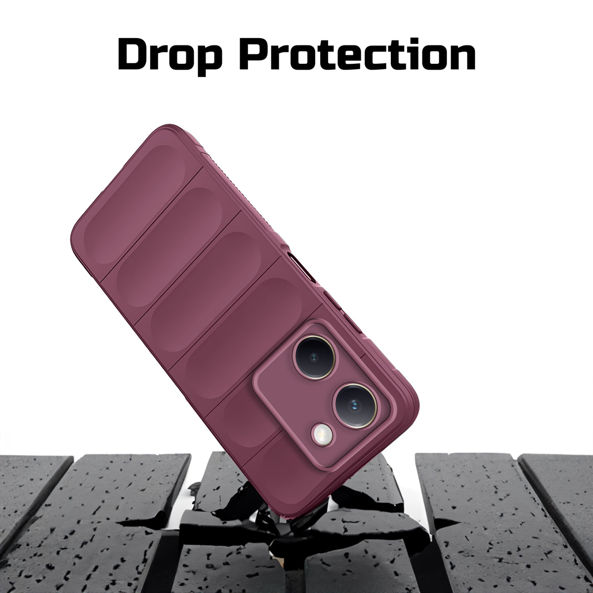 Soft Silicone Comfort Grip Back Cover Case For Vivo Y200 Pro 5G