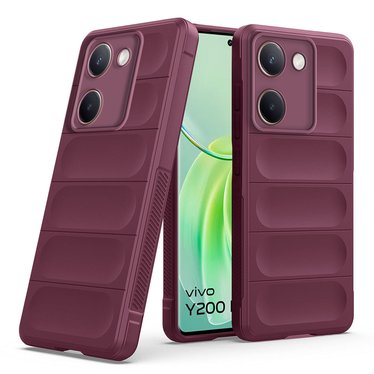 Soft Silicone Comfort Grip Back Cover Case For Vivo Y200 Pro 5G