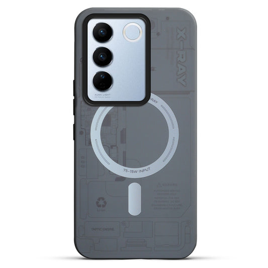 Circuit Printed Hard Back Cover Case For Vivo V27 5G