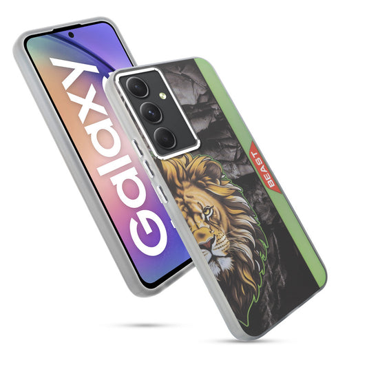 Beast Mode Animal Printed Back Case For Samsung A54 5G With Hard Back & Glow Effect