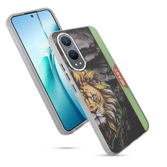 Beast Mode Animal Printed Back Case For OnePlus Nord CE 4 Lite 5G With Hard Back & Glow Effect